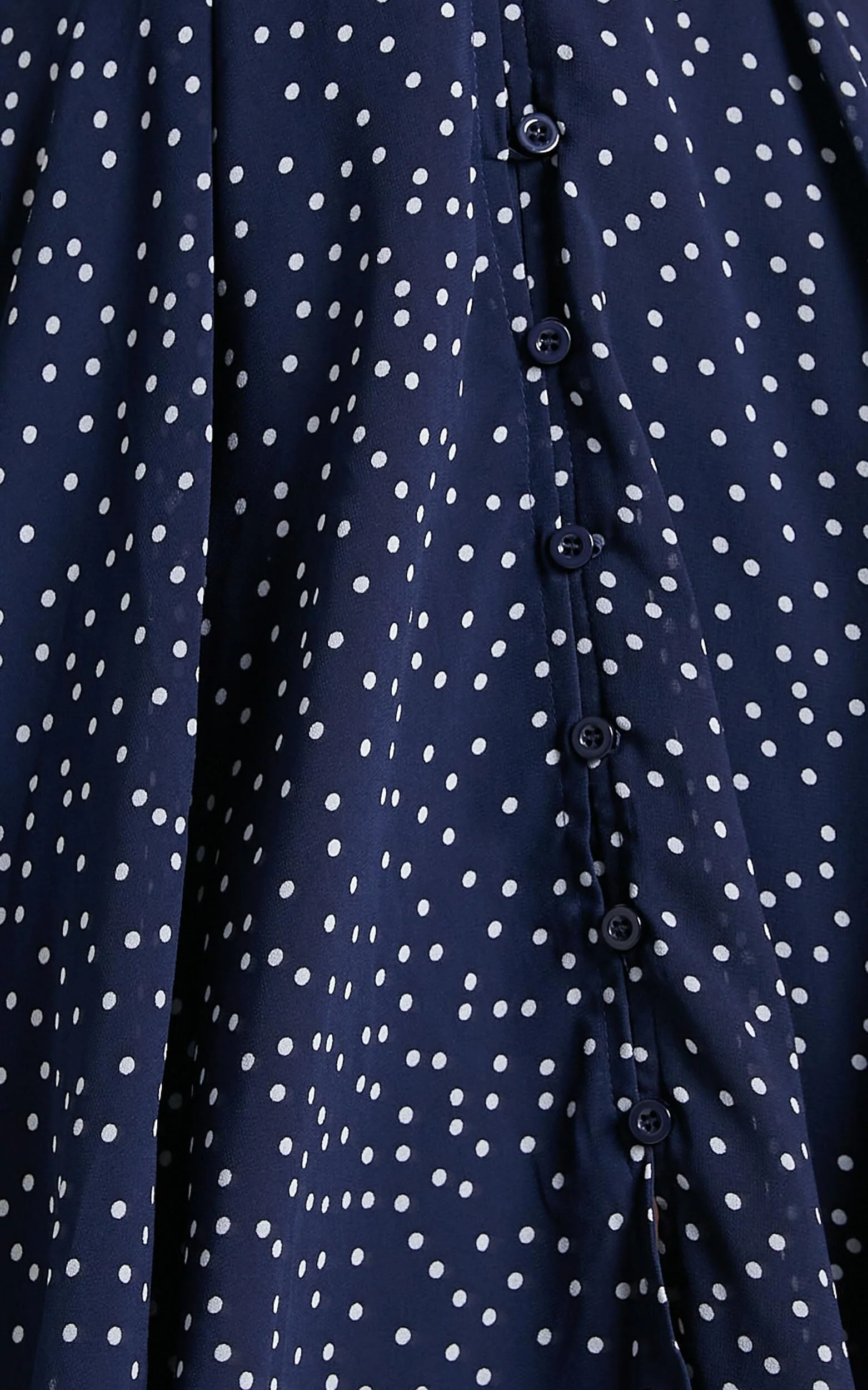 Hey Now Mini Dress - A line Dress in Navy Spot
