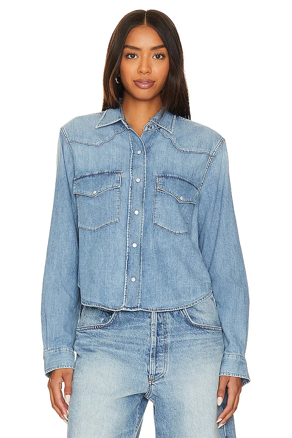 Cropped Western Shirt