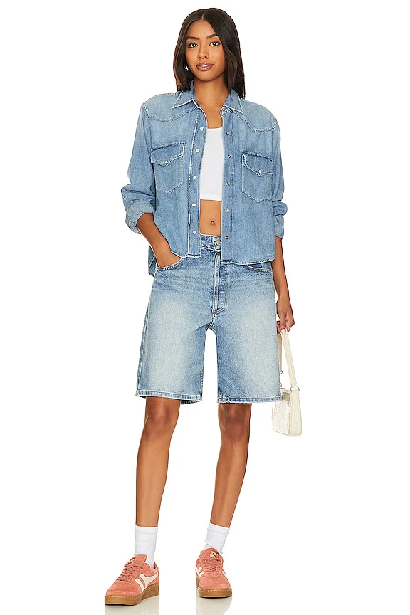 Cropped Western Shirt