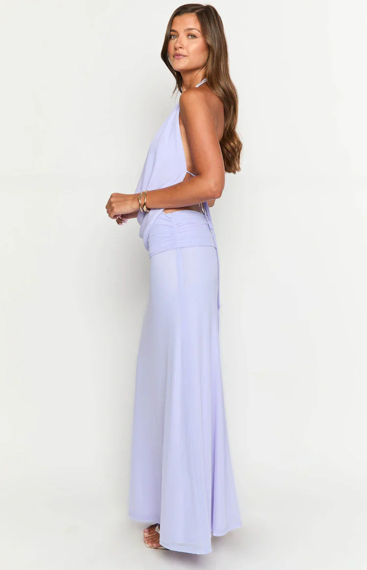 Rozie Purple Maxi Skirt