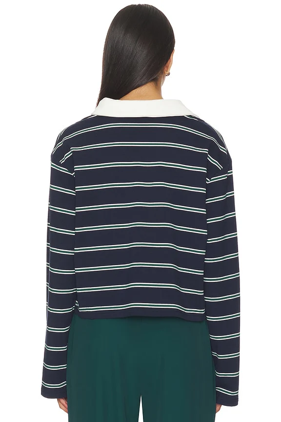 Ryland Rugby Top Green stripe