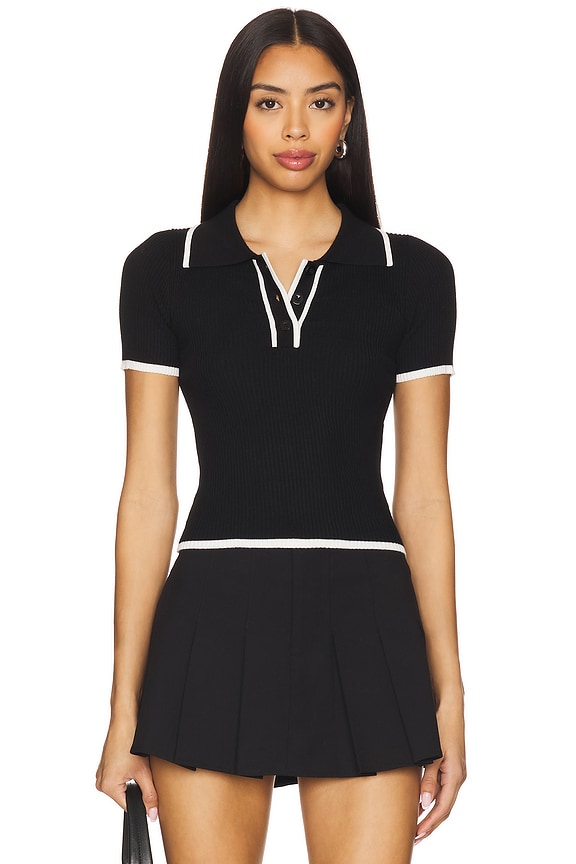Katrina Knit Polo Top