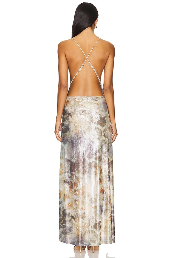 Vixen Trim Maxi Dress