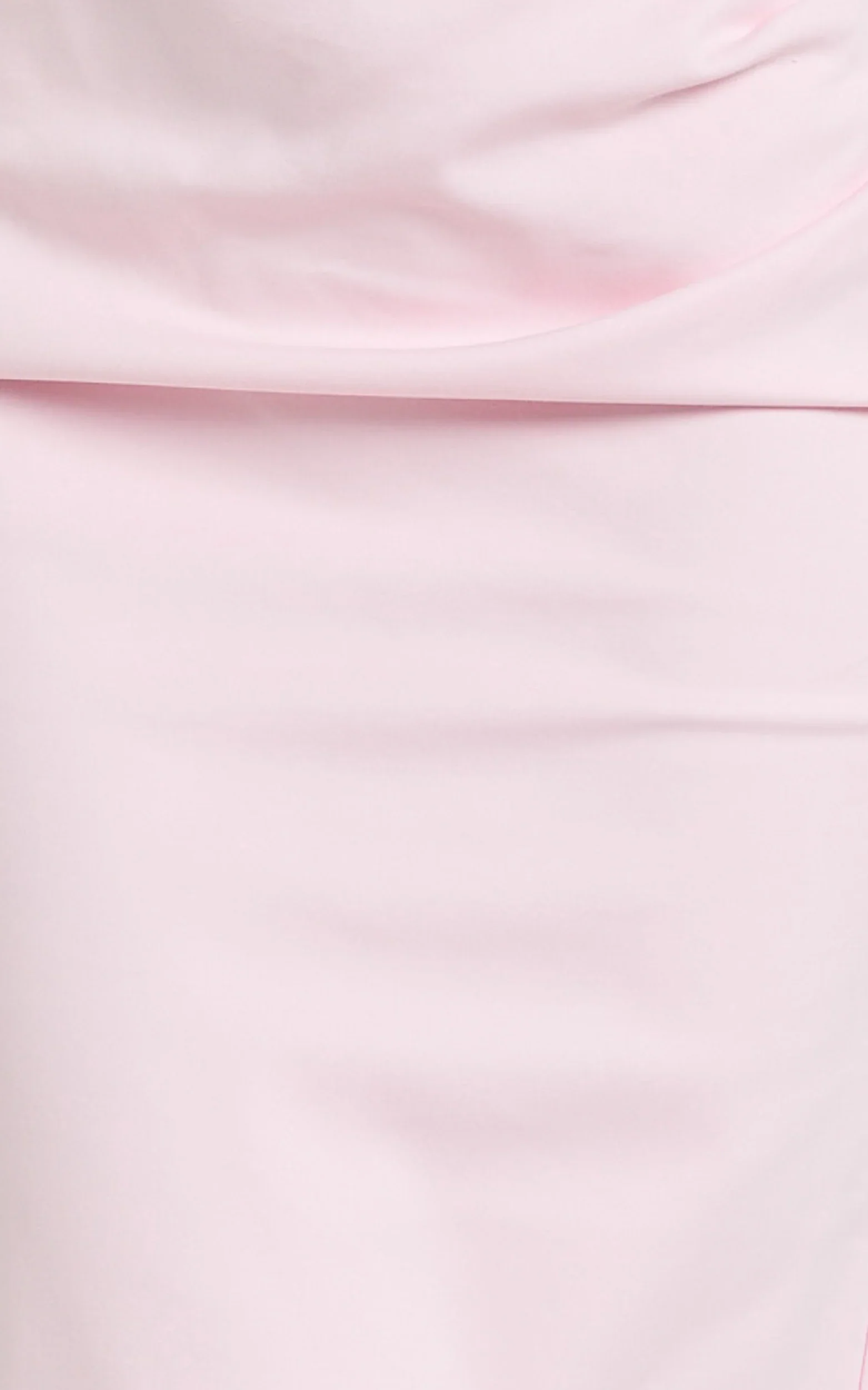 Jamie Midi Dress - Strapless Ruched Fitted Column Dress in Pink