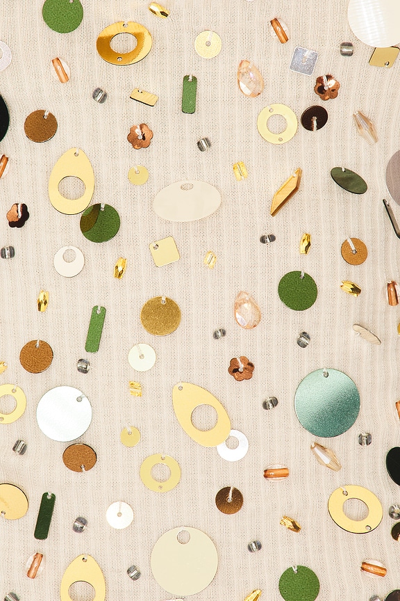 Sequin Ribbed Vest Top