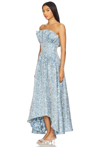 x REVOLVE Jacquard Asymmetric Gown