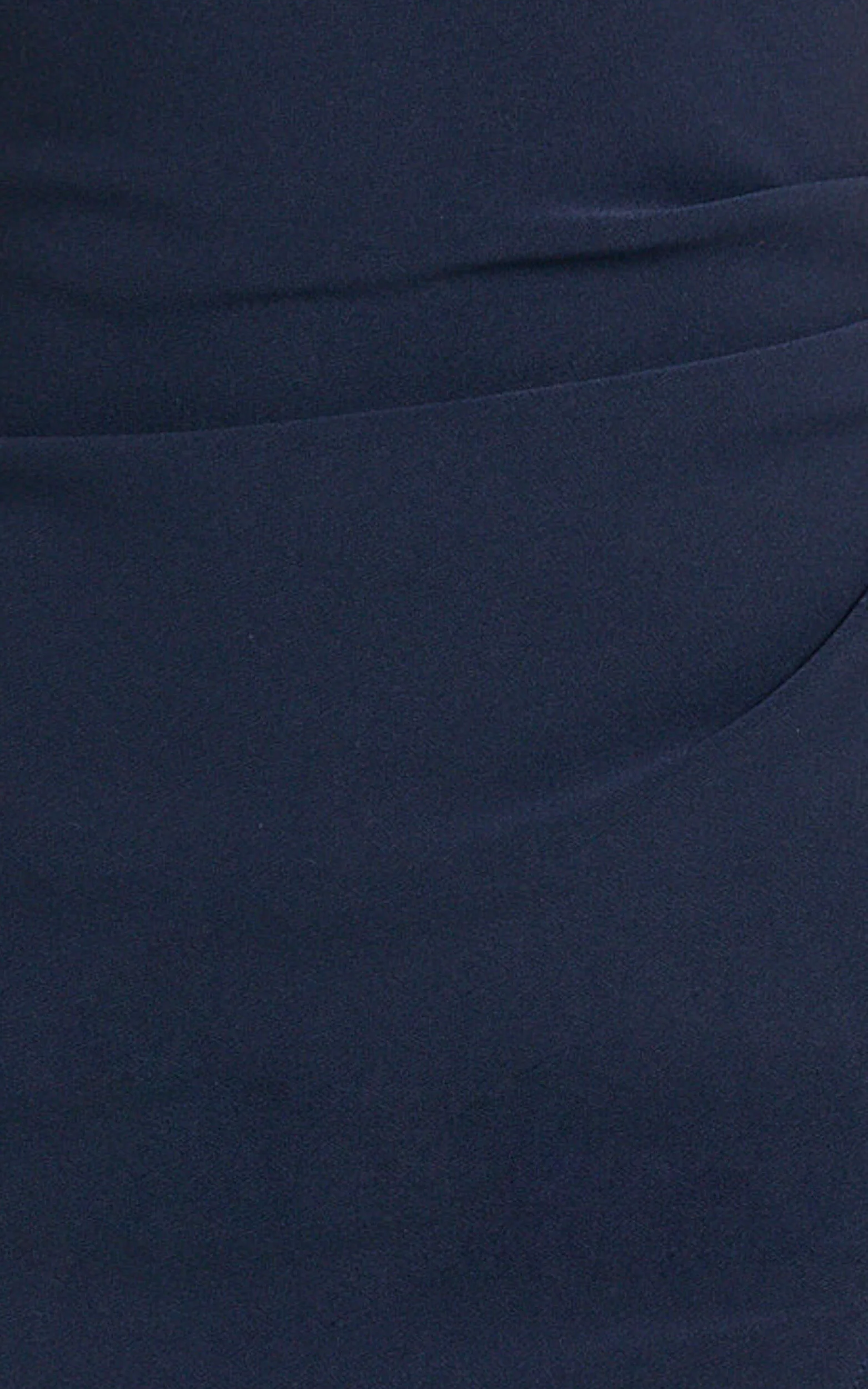 Thelma Maxi Dress - Square Neck Bodycon Dress in Navy