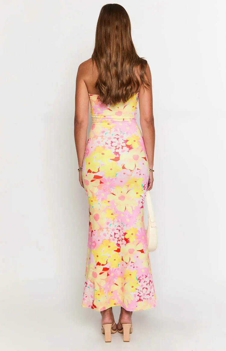 Arizona Strawberry Girl Print Maxi Dress