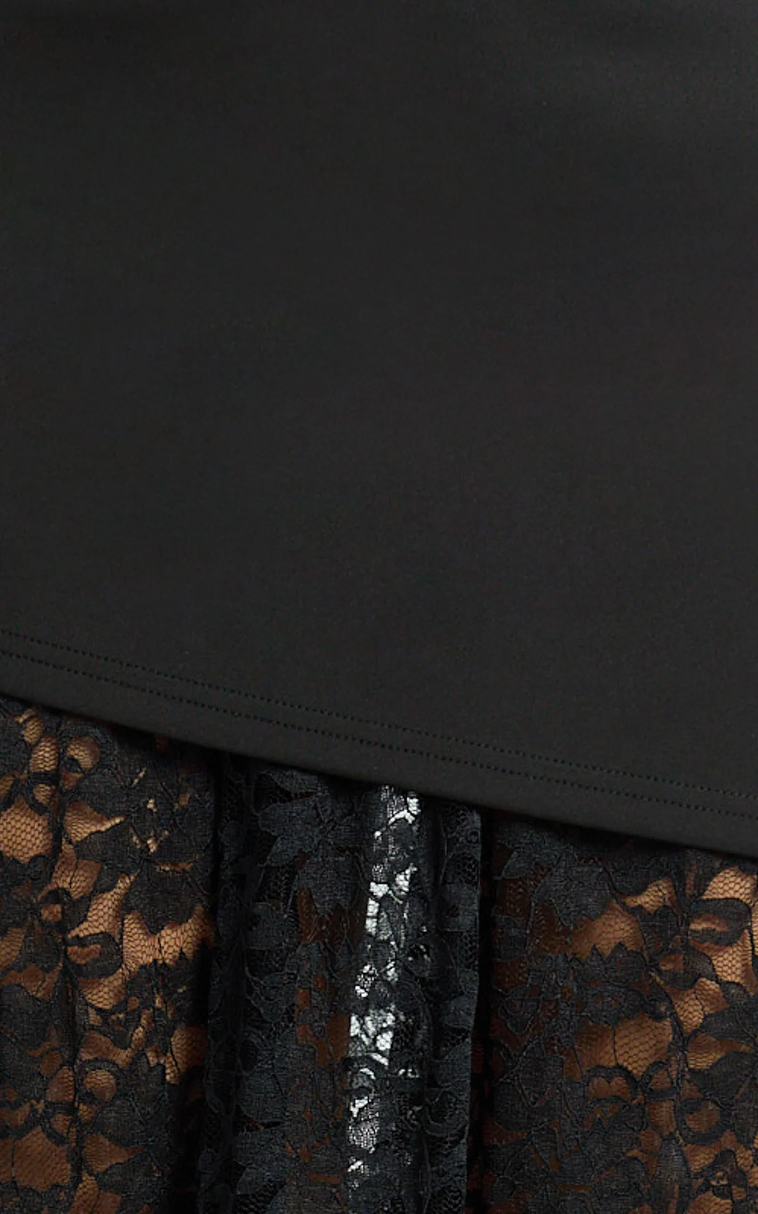 Mila Midi Dress - Strapless Dropped Waist Dress in Black