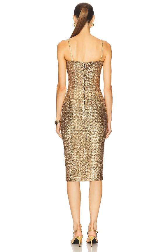 Nina Dress in Metallic