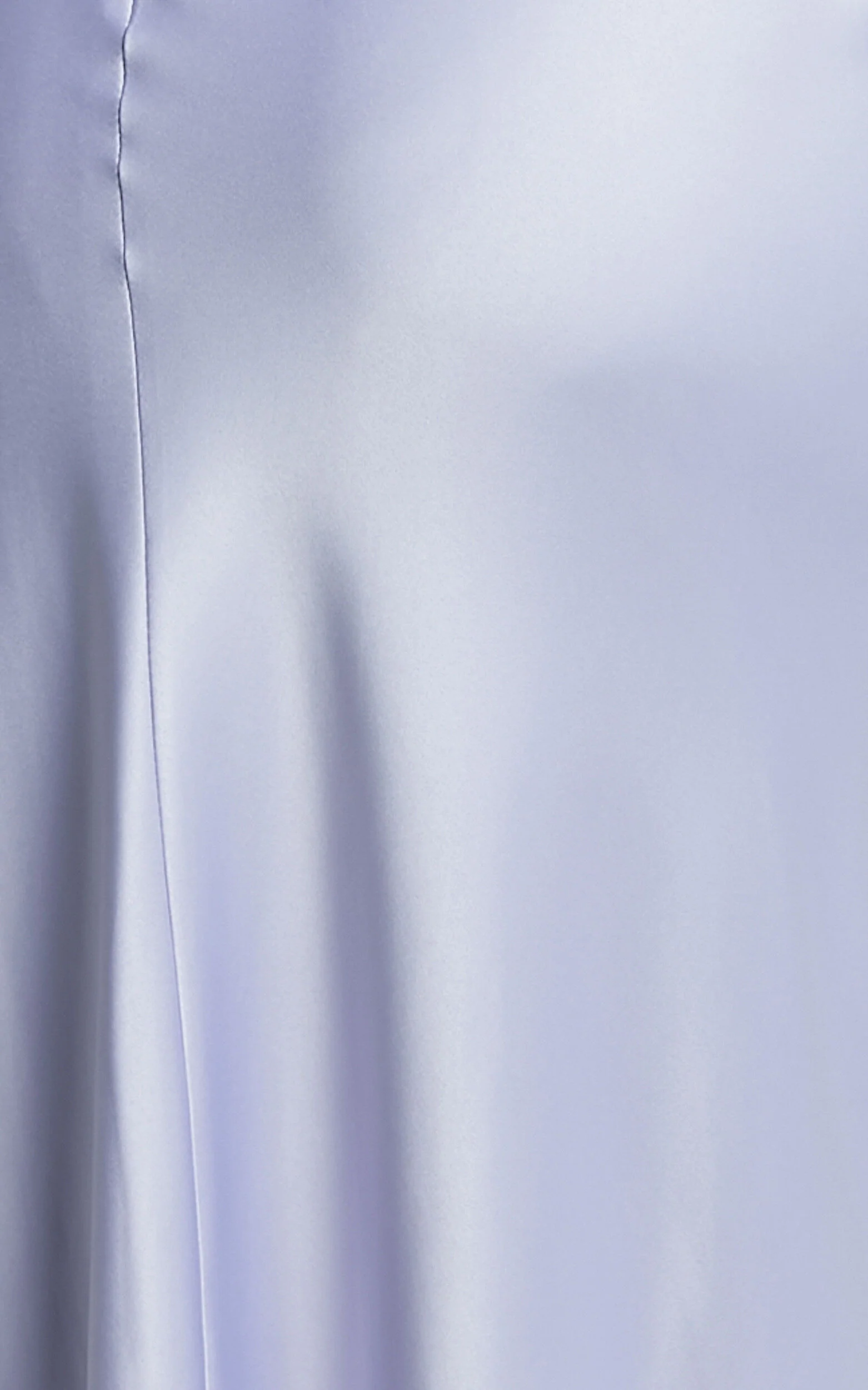 Cecilia Midi Dress - Cowl Neck Satin Bias Cut Dress in Lilac