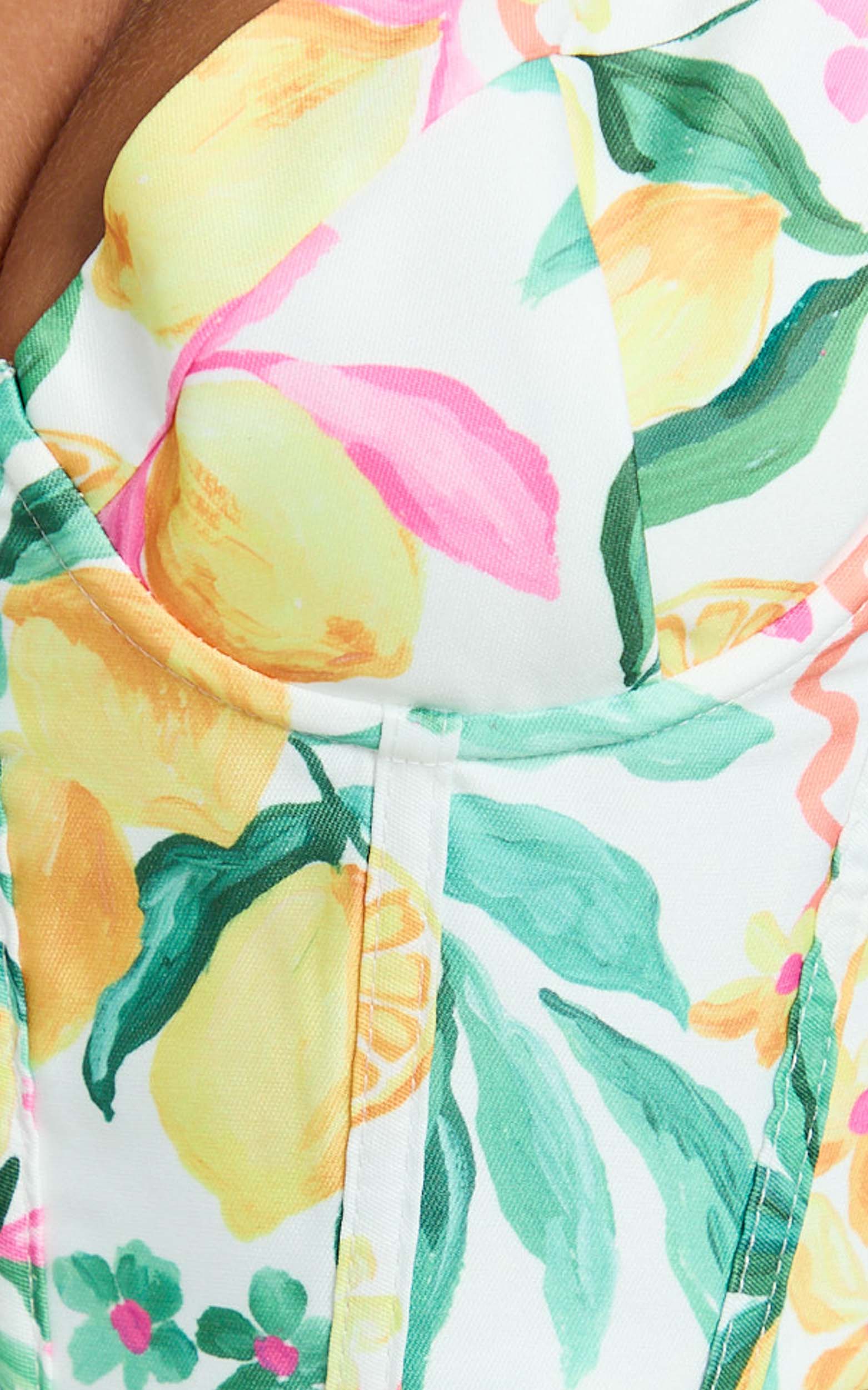 Janice Top - Bustier Crop Top in Le Citron