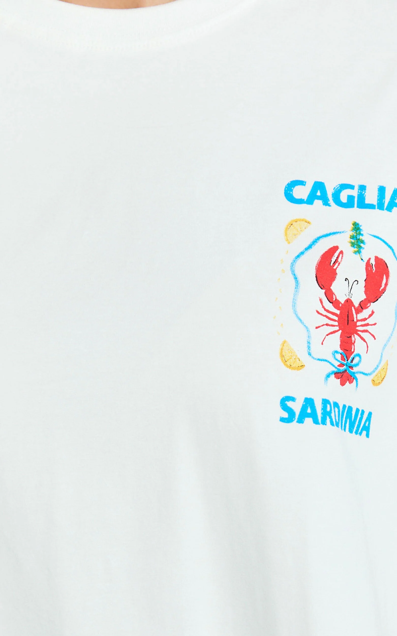 Hina Two Piece Set - Lobster T-Shirt Set in Red/White