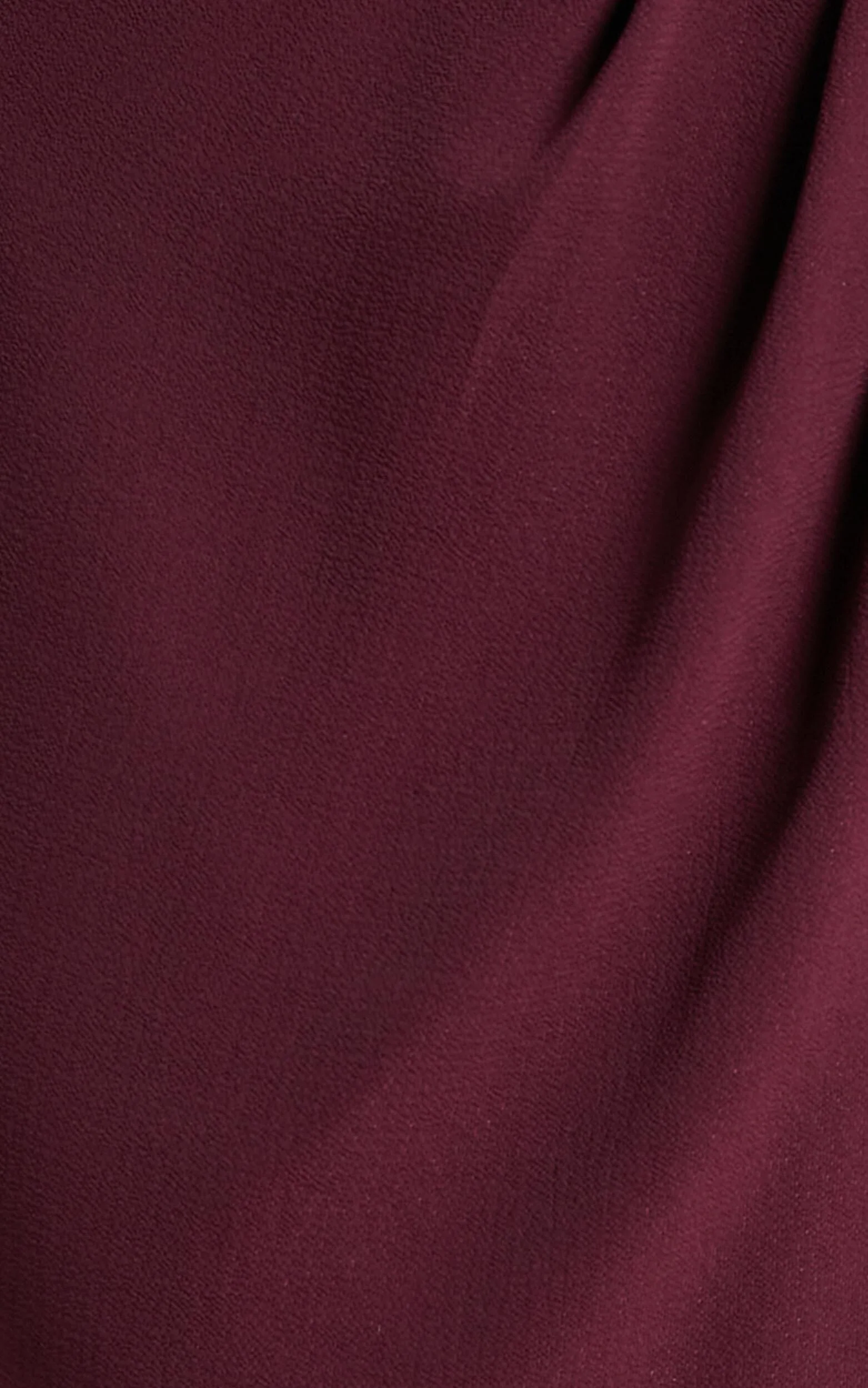Lucky Day Midi Dress - V Neck Drape Dress in Wine