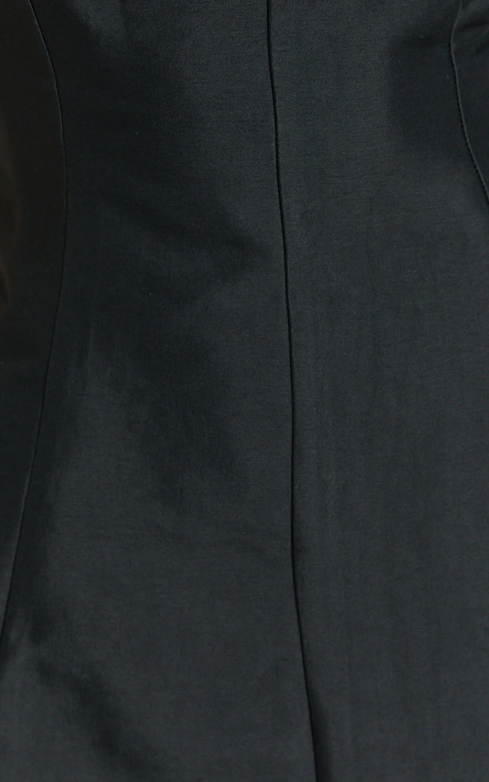 Sheeran Mini Dress - Plunge A Line Dress in Black