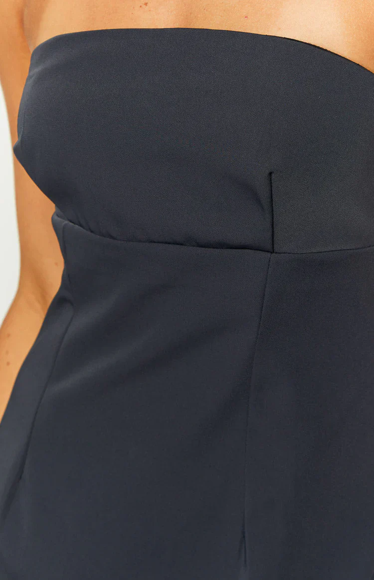 Lauren Navy Strapless Mini Dress