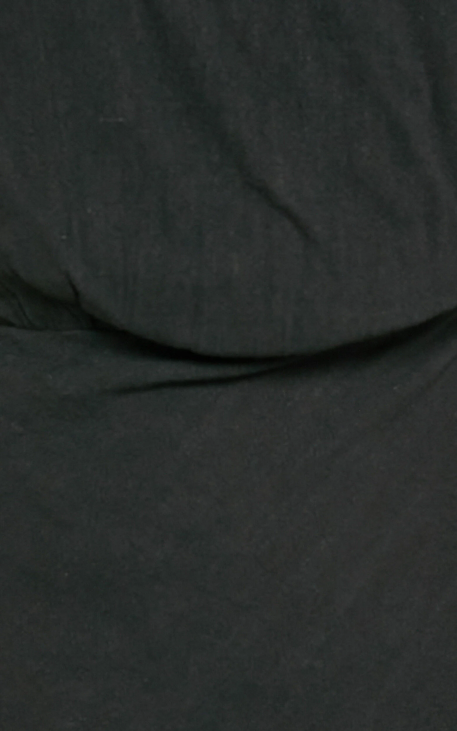 Jacqueline Midi Dress - Linen One Shoulder Dress in Black