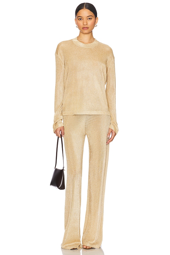 Hana Metallic Knit Top