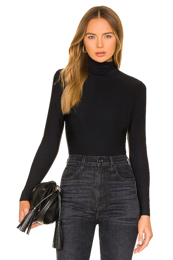 Butter Long Sleeve Cropped Turtleneck