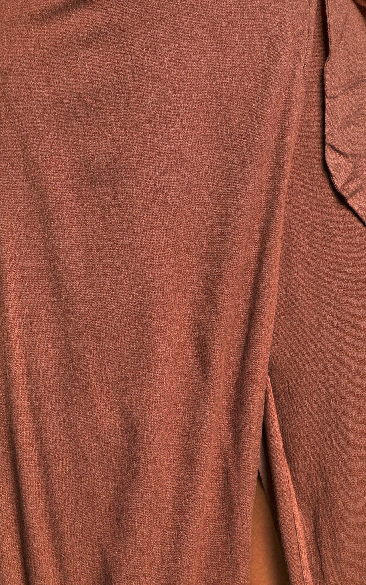 Break A Leg Maxi Skirt - Wrap Tie Skirt in Espresso