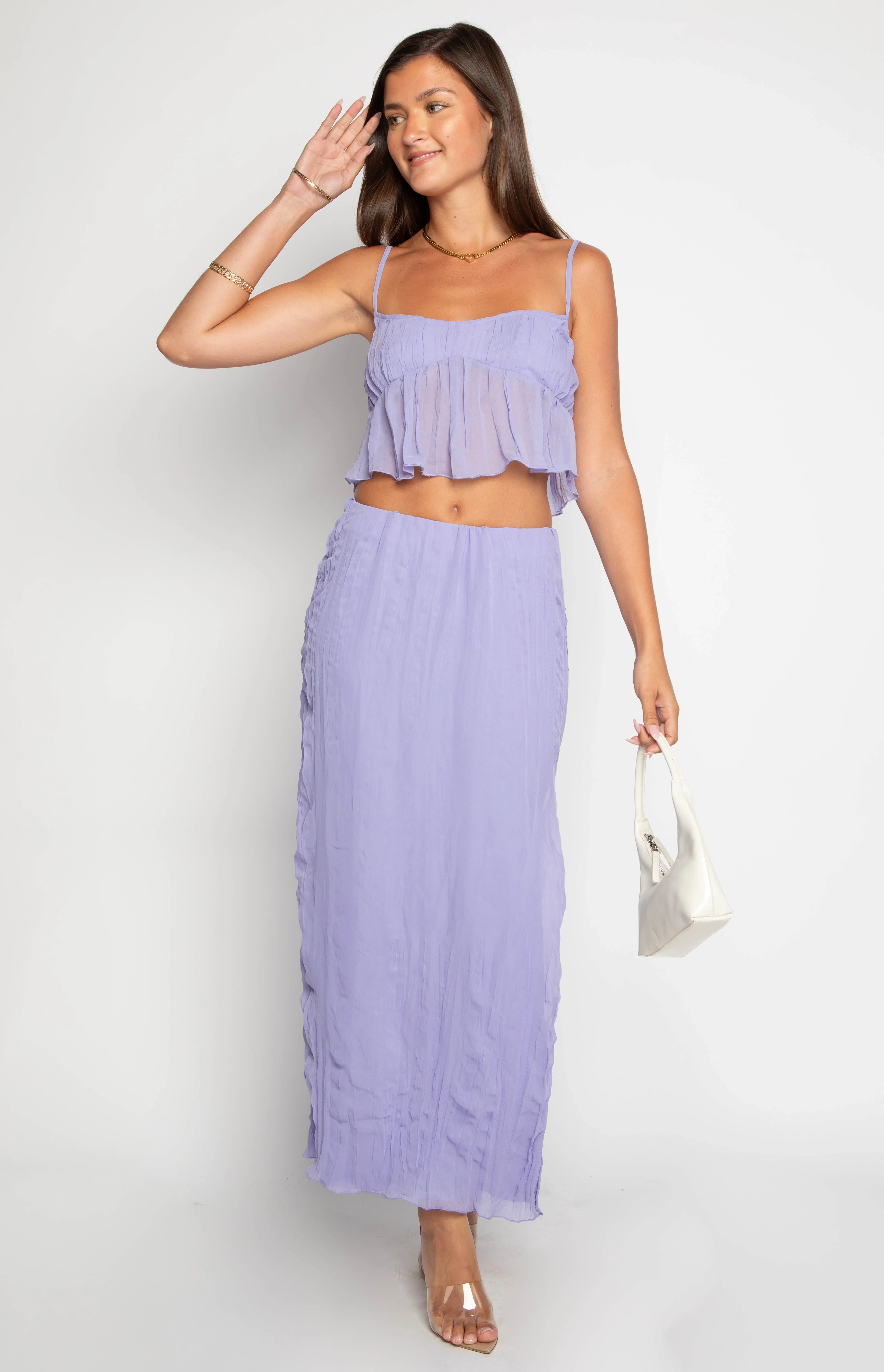 Her Moment Purple Maxi Skirt