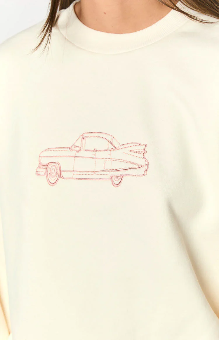 Elodie Cream Crew Neck Sweater