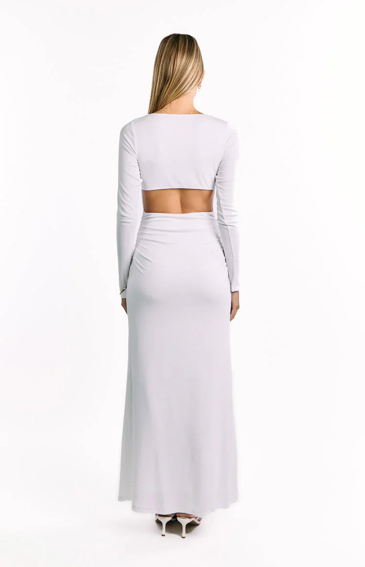 Grayson White Long Sleeve Maxi Dress
