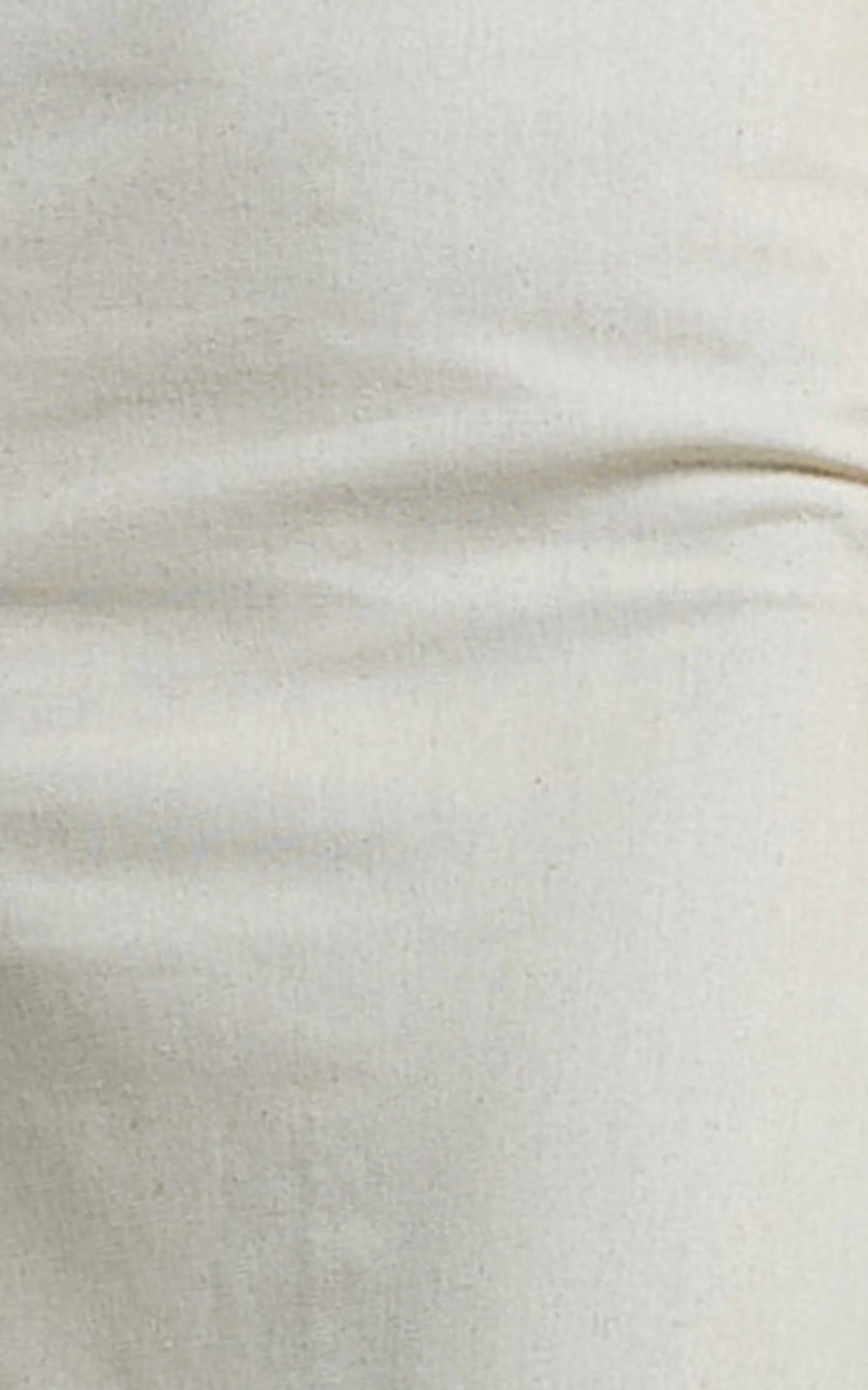 Vance Maxi Skirt - Linen Back Split Skirt in Oat