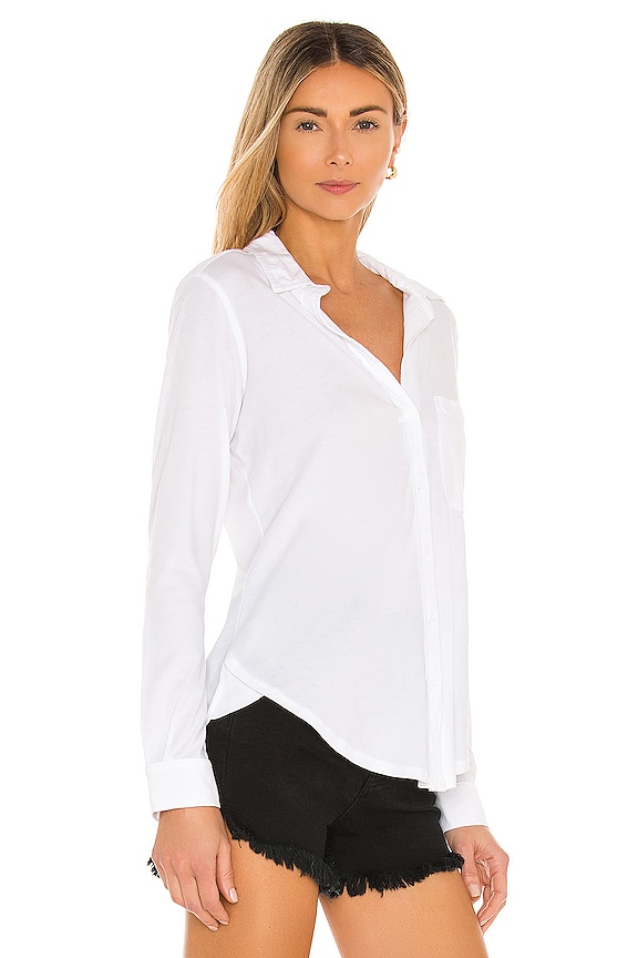 Light Weight Jersey Button Down