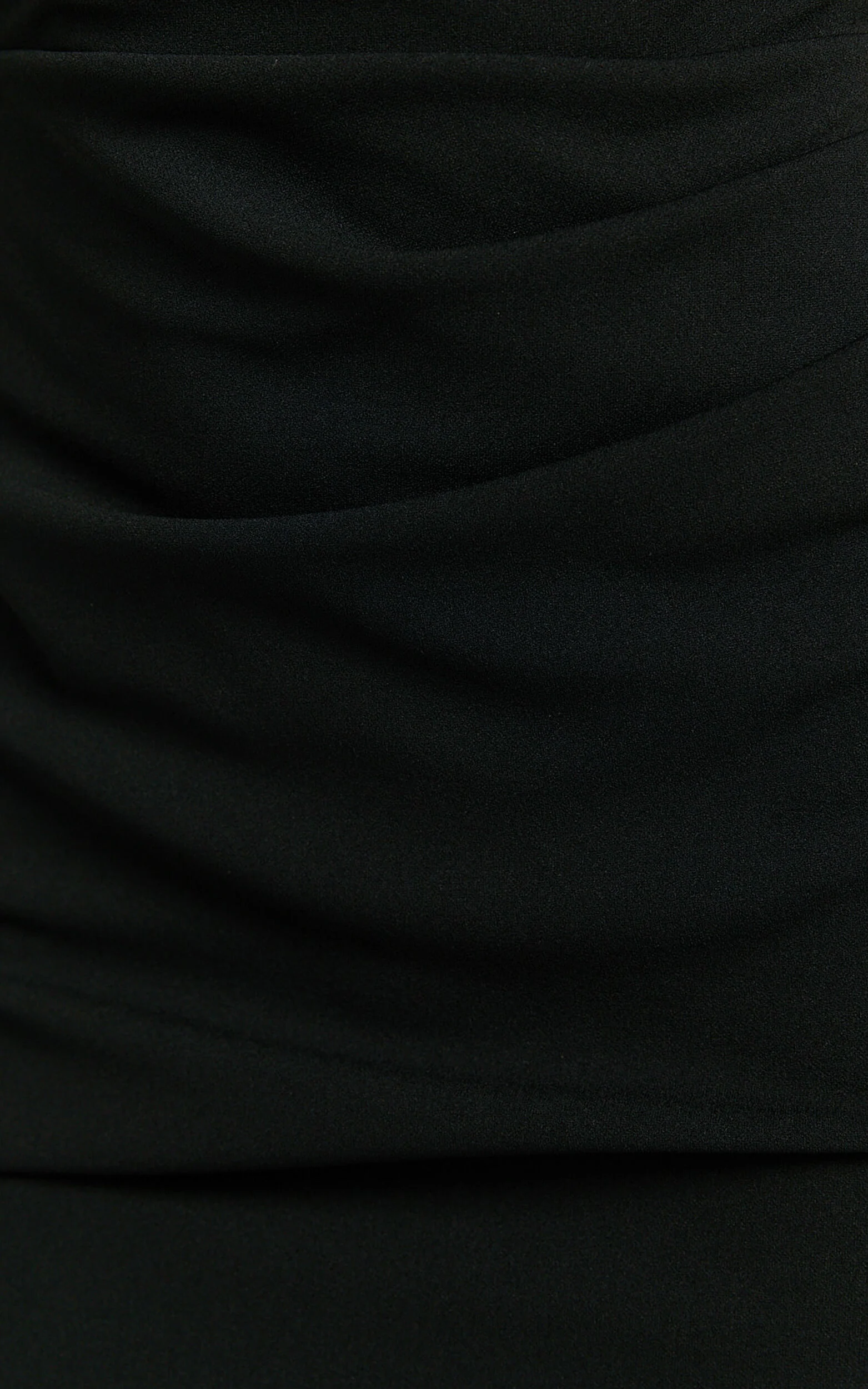 Junaidah Mini Dress - Strapless Ruched Dress in Black