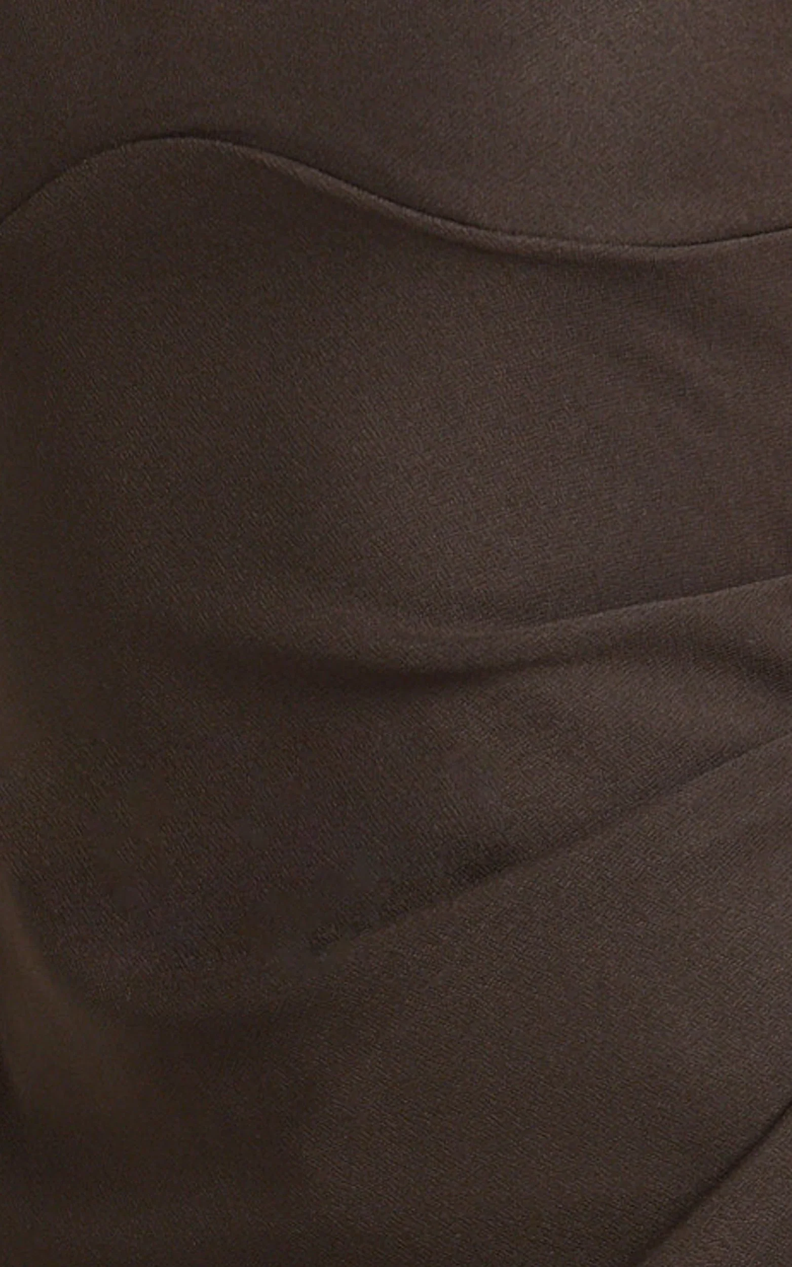 Thelma Maxi Dress - Square Neck Bodycon Dress in Chocolate