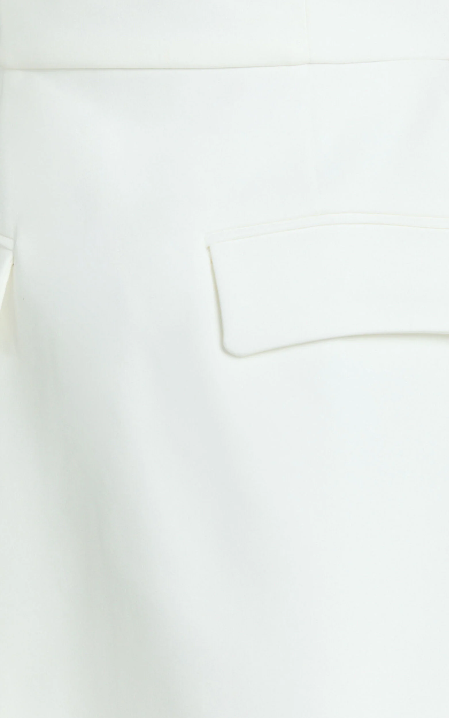 Garrett Mini Dress - Square Neck Fit And Flare Dress in White