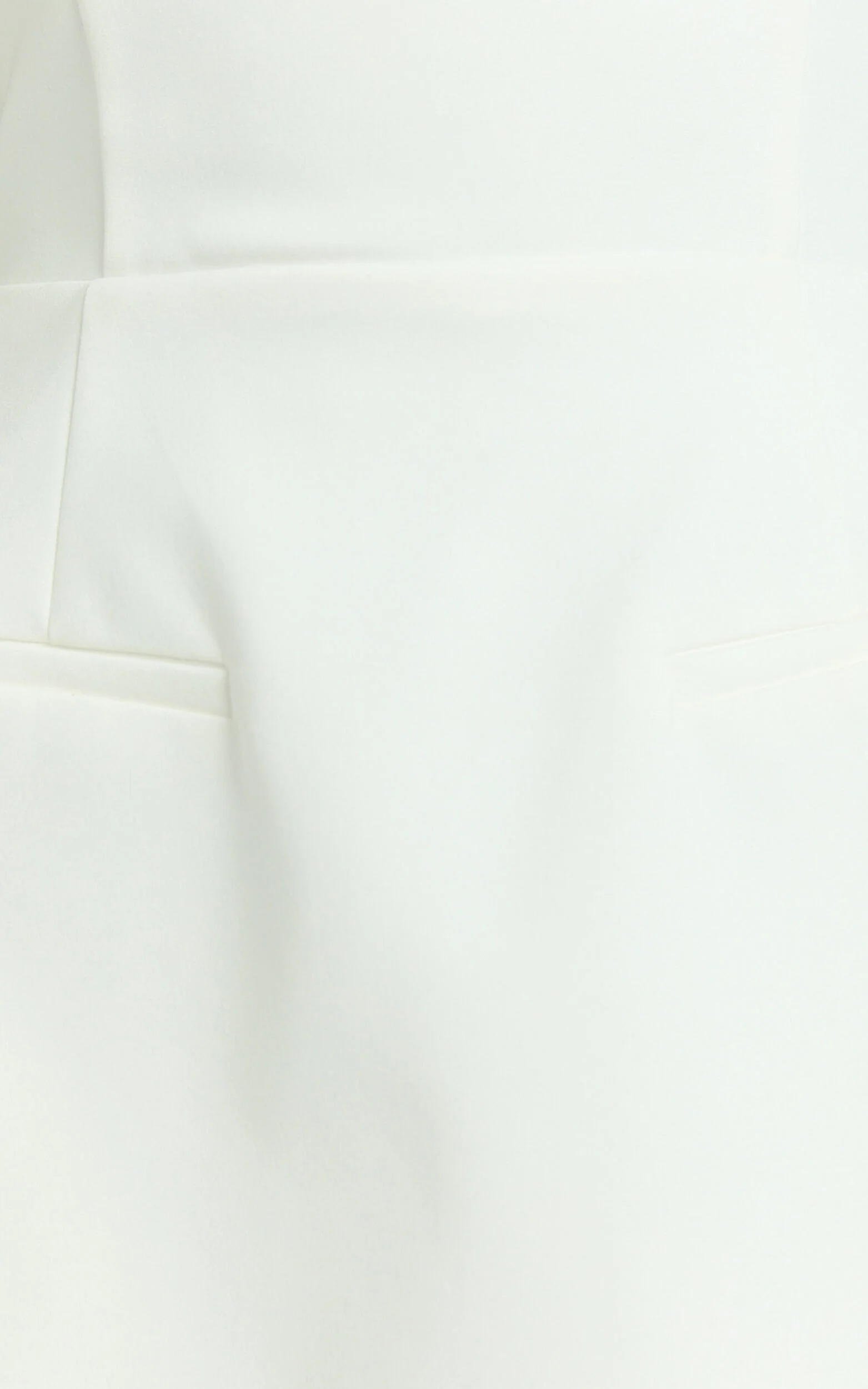 Benson Playsuit - Strapless Fit and Flare Playsuit in White