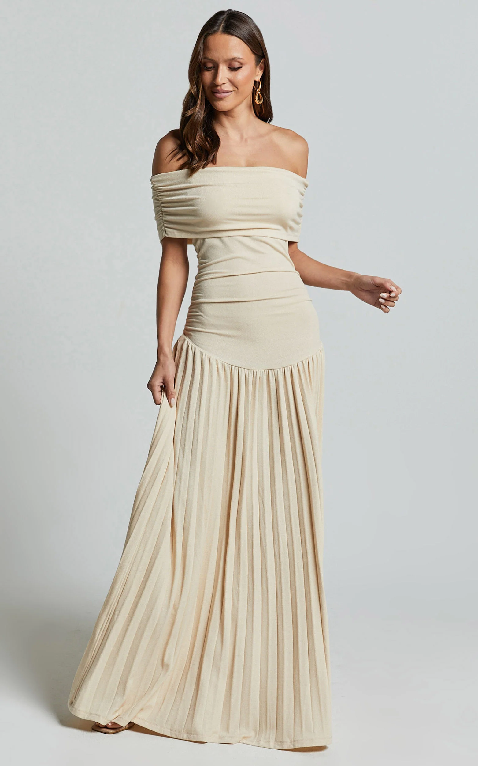 Lioness - Field Of Dreams Maxi Dress in Oatmeal