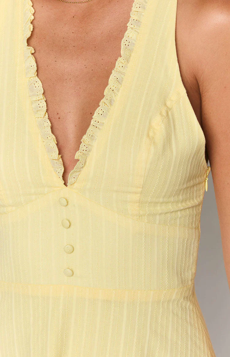 Kaylee Yellow Mini Dress