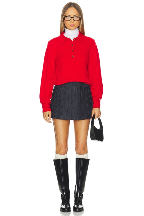 The Cashmere Polo Top