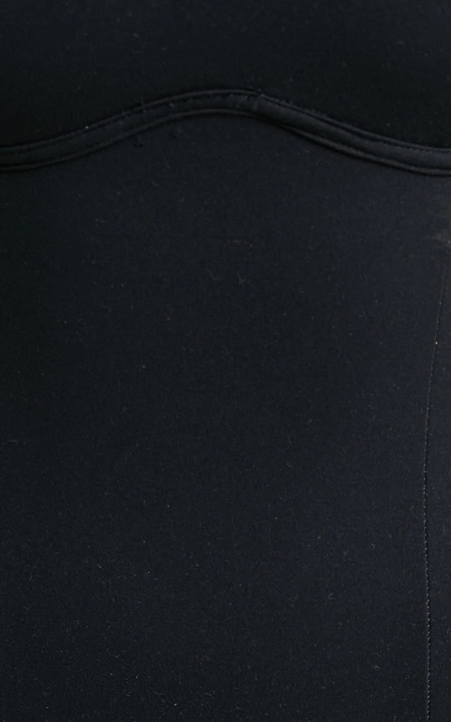 Daramie Bodysuit - Underbust Detail Bodysuit in Black