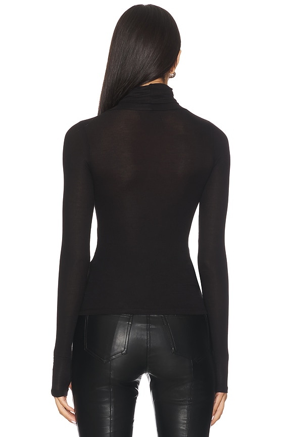 Rem Long Sleeve Fitted Turtleneck Top