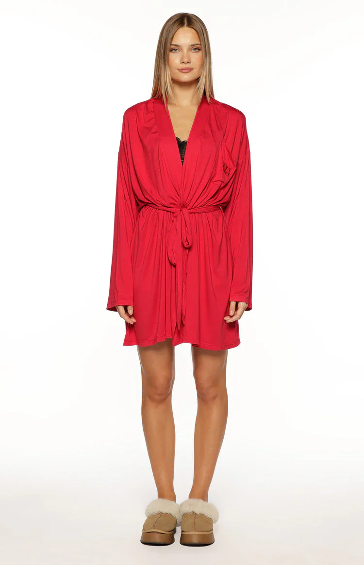Almost Ready Burgundy Robe