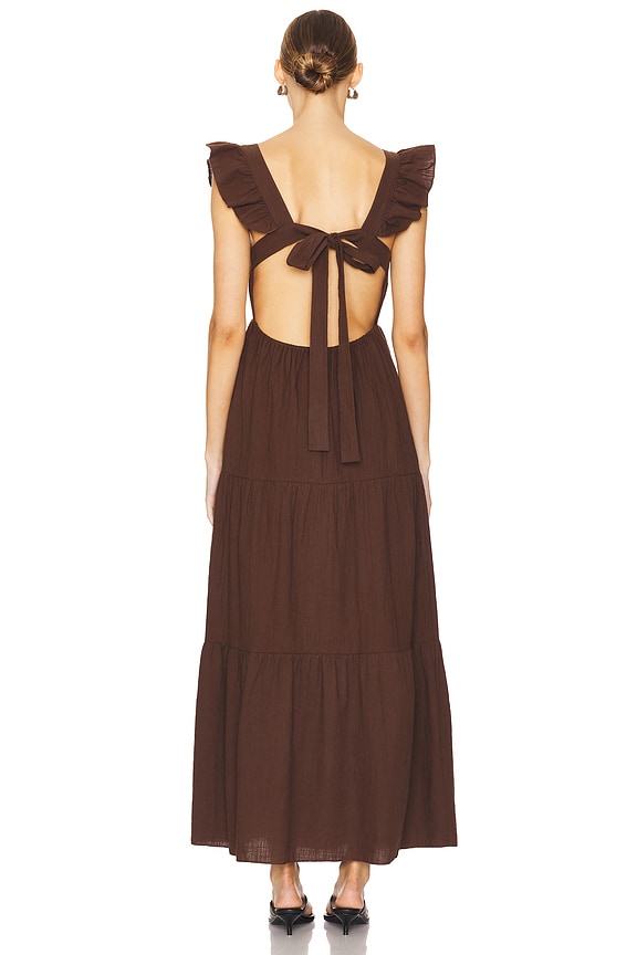 x REVOLVE Peaches Linen Dress