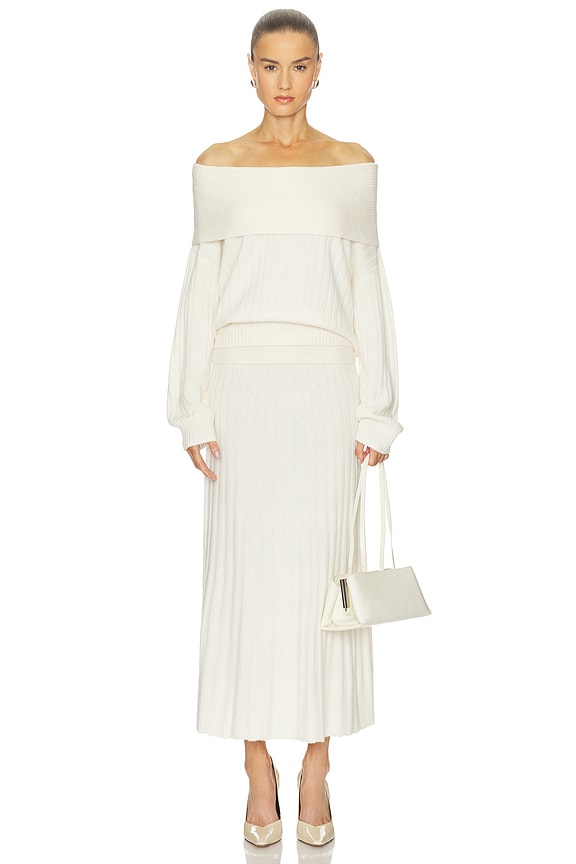 Premium Cashmino Ribbed Draped Top