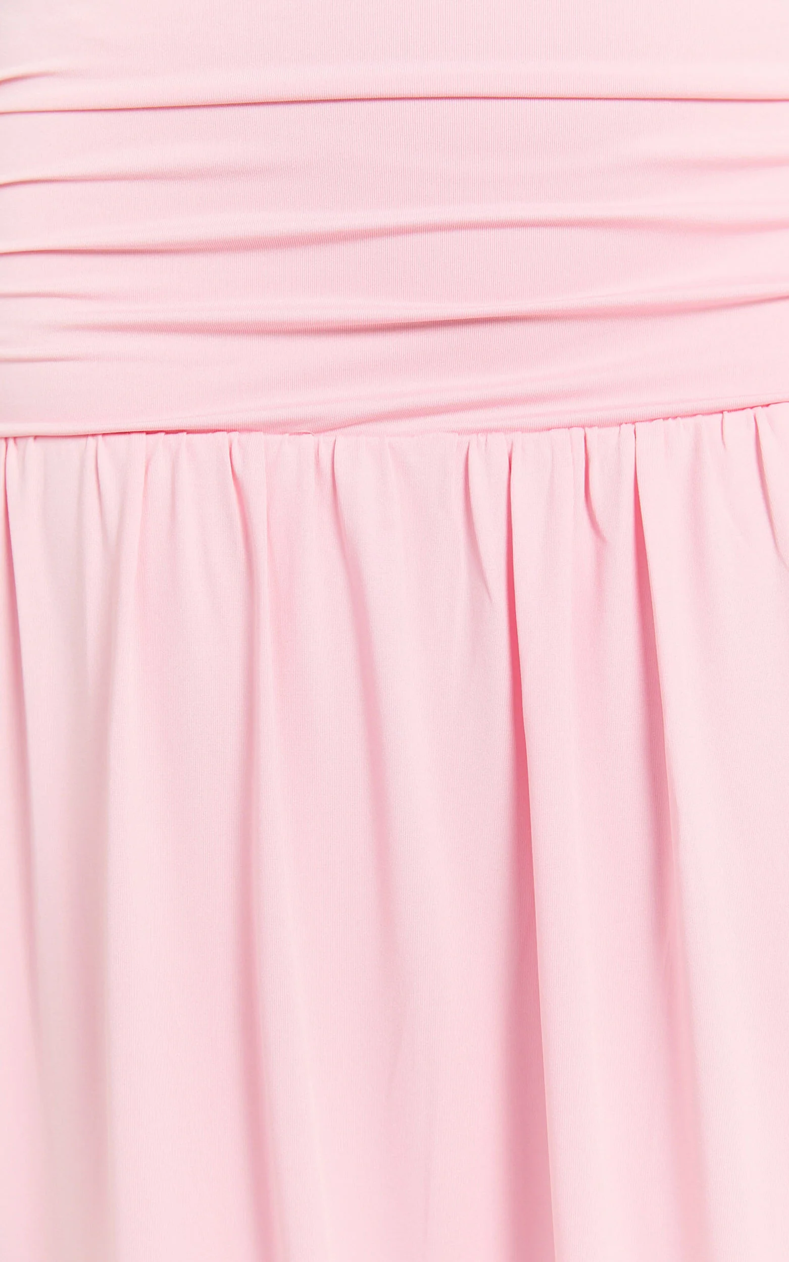 Nancy Maxi Skirt - Gathered Waist Skirt in Pink