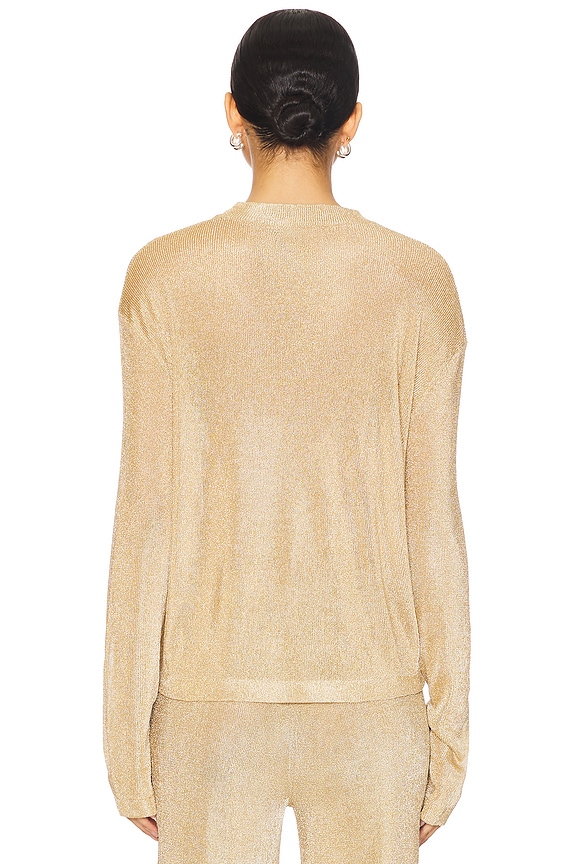 Hana Metallic Knit Top
