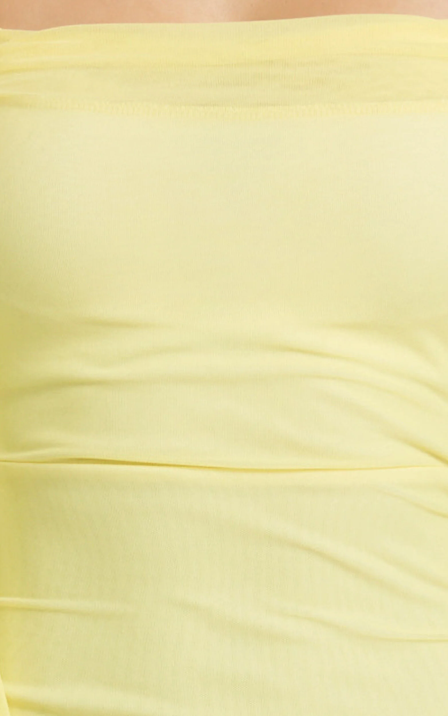 Rosha Mini Dress - Ruffle Strap Dress in Lemon