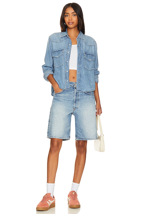 Cropped Western Shirt