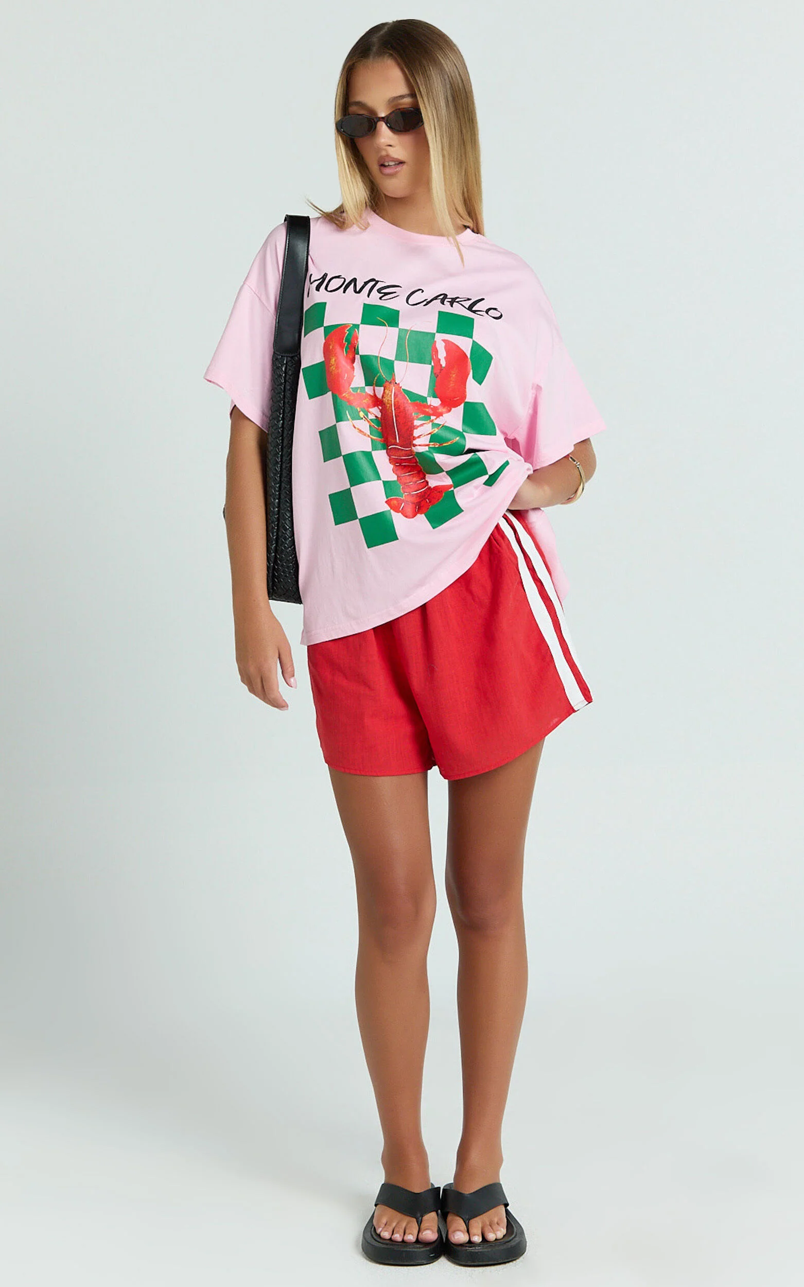 Liv Two Piece Set - Monte Carlo Lobster T-shirt Set in Pink