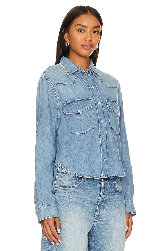 Cropped Western Shirt