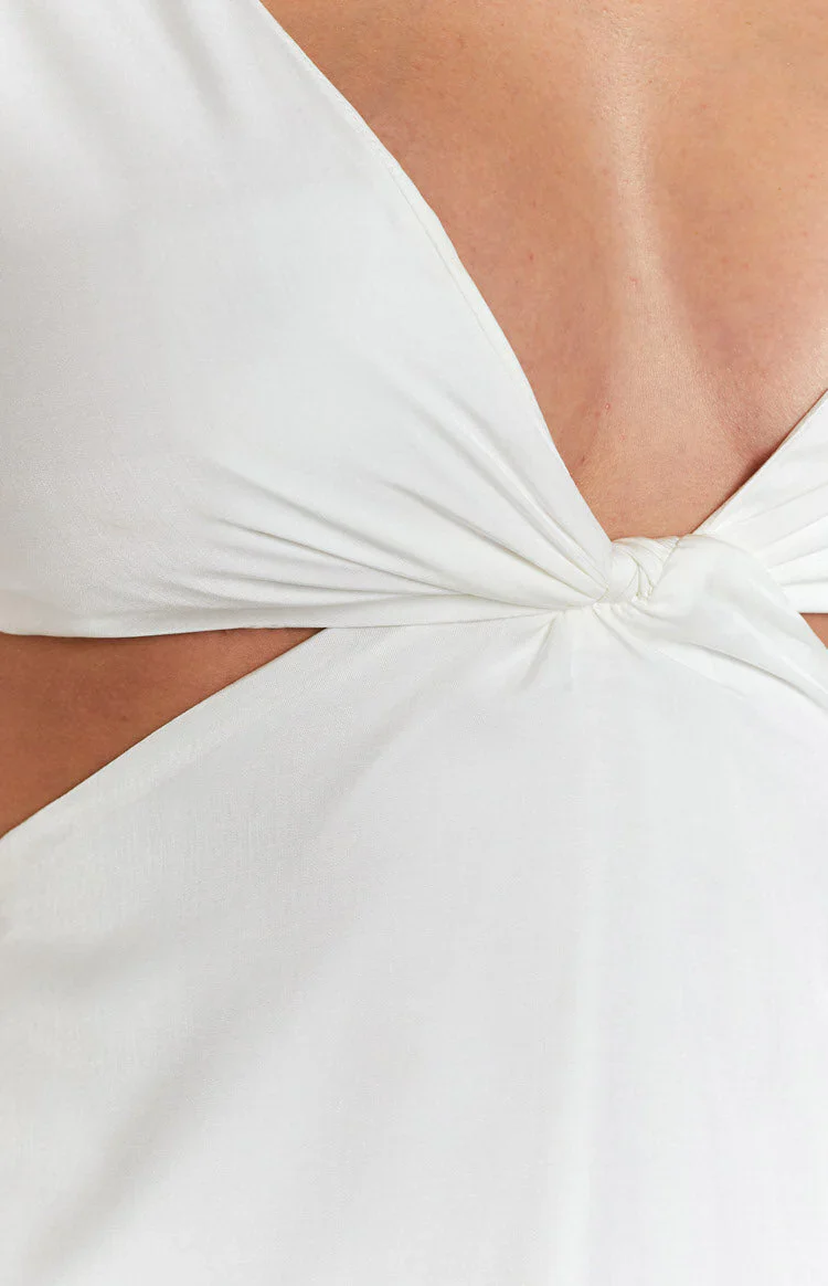 Mars Twist Mini Dress White