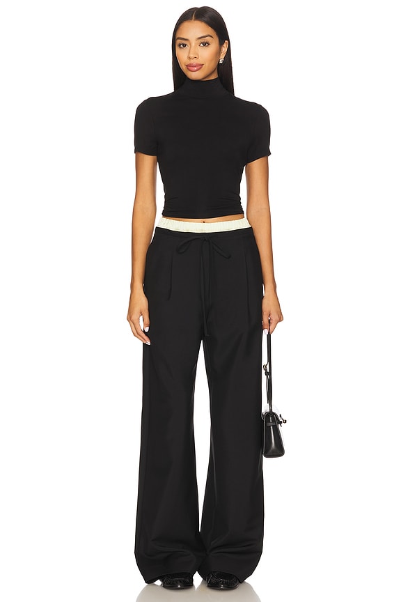 Demi Fitted Mock Neck Top