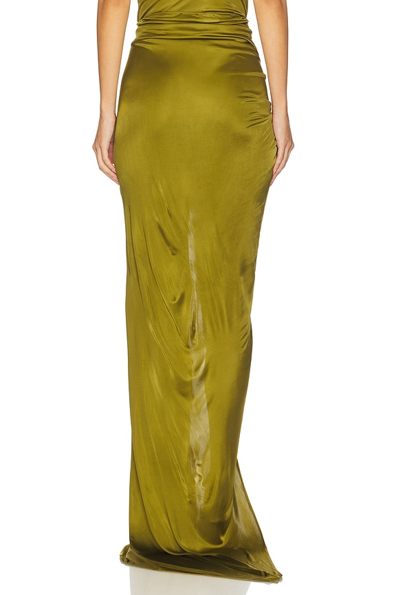 Draped Asymmetric Skirt